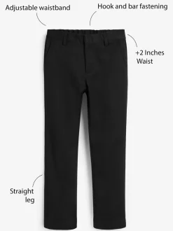 Schoolkleding|Broeken En Chino's*Next - Schoolbroek met rechte pijpen (3-17jaar) Zwart