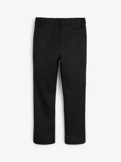 Schoolkleding|Broeken En Chino's|Next - Schoolbroek met rechte pijpen (3-17jaar) Zwart