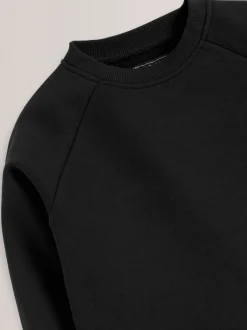 Schoolkleding*Next - Schoolsweater met ronde hals (3-16jr) Zwart