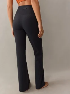 Leggings En Joggingbroeken*self. - Geribde wijde legging Zwart