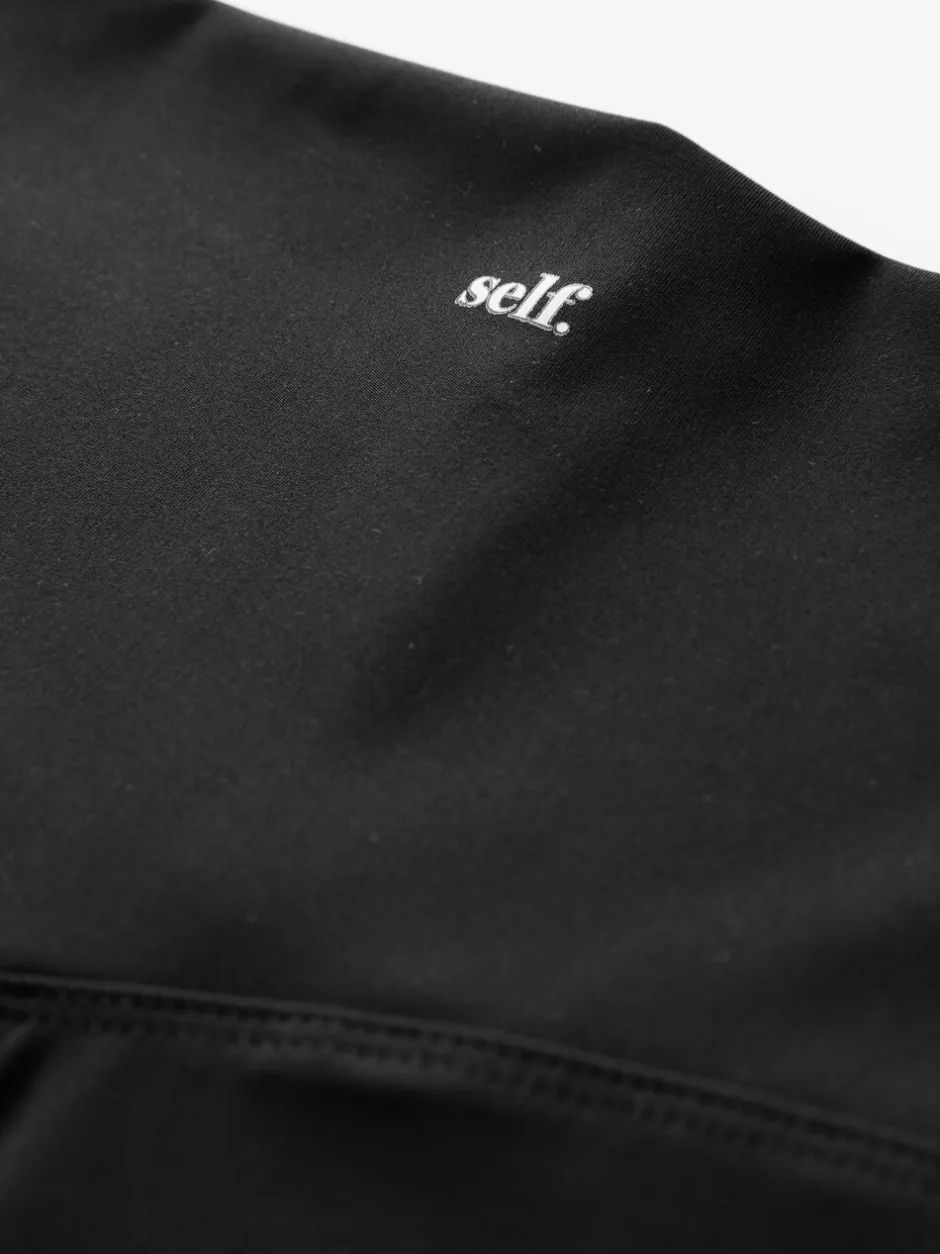Loungewear|Leggings En Joggingbroeken*self. Zwart - Legging met hoge taille