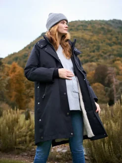 Jassen En Jacks|Moederschap*Seraphine - 3 in 1 Zwangerschaps- en draagparka met Borgvoering Zwart