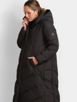 Jassen En Jacks|Seraphine - 3-In-1 Lange Chevron Puffer zwangerschapsjas Zwart