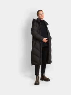 Jassen En Jacks|Seraphine - 3-In-1 Lange Chevron Puffer zwangerschapsjas Zwart
