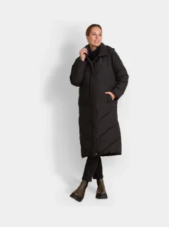 Jassen En Jacks|Seraphine - 3-In-1 Lange Chevron Puffer zwangerschapsjas Zwart
