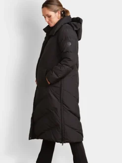 Jassen En Jacks|Seraphine - 3-In-1 Lange Chevron Puffer zwangerschapsjas Zwart
