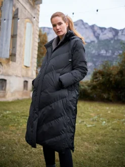 Jassen En Jacks|Moederschap*Seraphine - Lange 3-In-1 Zwangerschaps- en Draagjas Puffa Coat Zwart