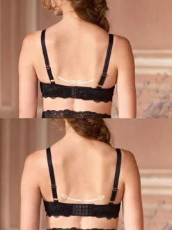 Beha's|Moederschap|Seraphine - Maternity & Nursing Plunge Lace Bra Zwart