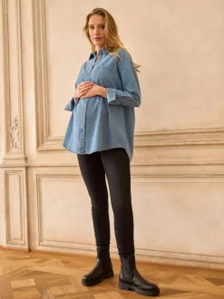 Jeans|Moederschap*Seraphine - Tall Premium Organic Overbump Maternity Skinny Jeans Zwart