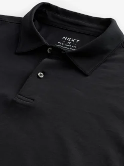 Poloshirts|Next Zwart - Set van 3 jersey poloshirts met korte mouwen
