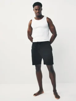 Pyjama's|Loungewear*Next - Set van 3 jersey pyjamashorts Zwart