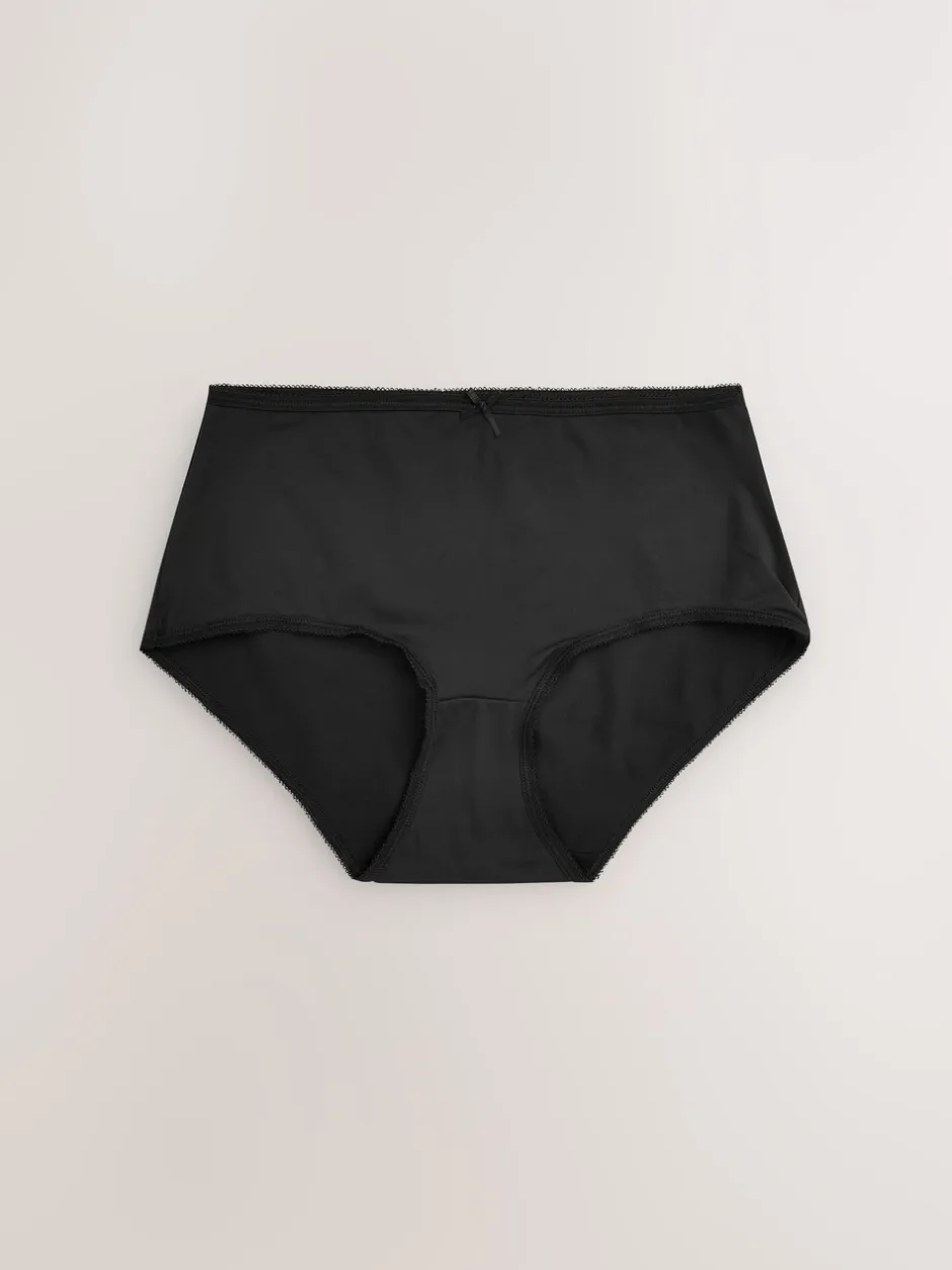 Onderbroeken*Next - Set van 5 slipjes van microvezels Zwart