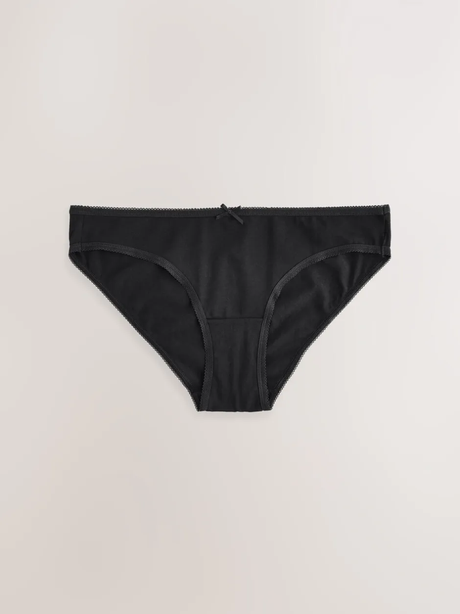 Onderbroeken*Next Zwart - Set van 5 slips met hoog katoengehalte