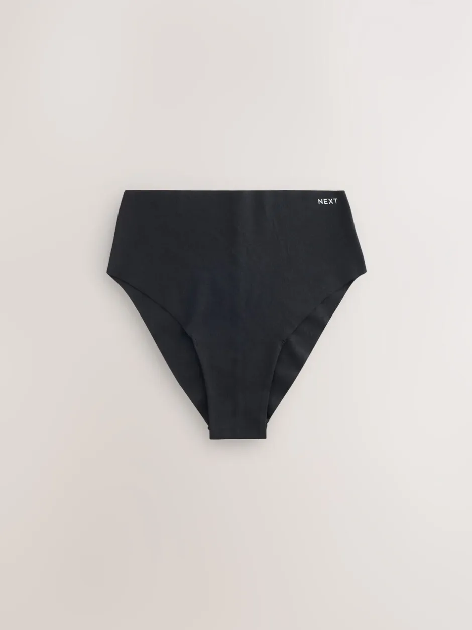 Onderbroeken*Next - Set van 3 slips van katoenmix zonder VPL Zwart
