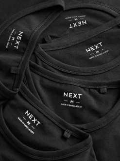 Ondergoed|Ondergoed|Next - Set van 5 T-shirts met lange mouwen en laagjes Zwart