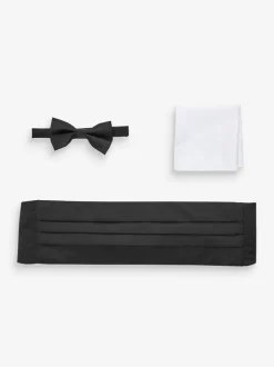Stropdassen En Pochets*Next Zwart - Set van cummerbund en vlinderstrik