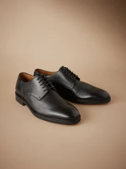 Formele Schoenen|Next Zwart - Signature - Derby-schoenen met leren zool