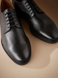 Formele Schoenen|Next Zwart - Signature - Derby-schoenen met leren zool