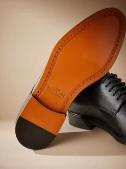 Formele Schoenen|Next Zwart - Signature - Derby-schoenen met leren zool