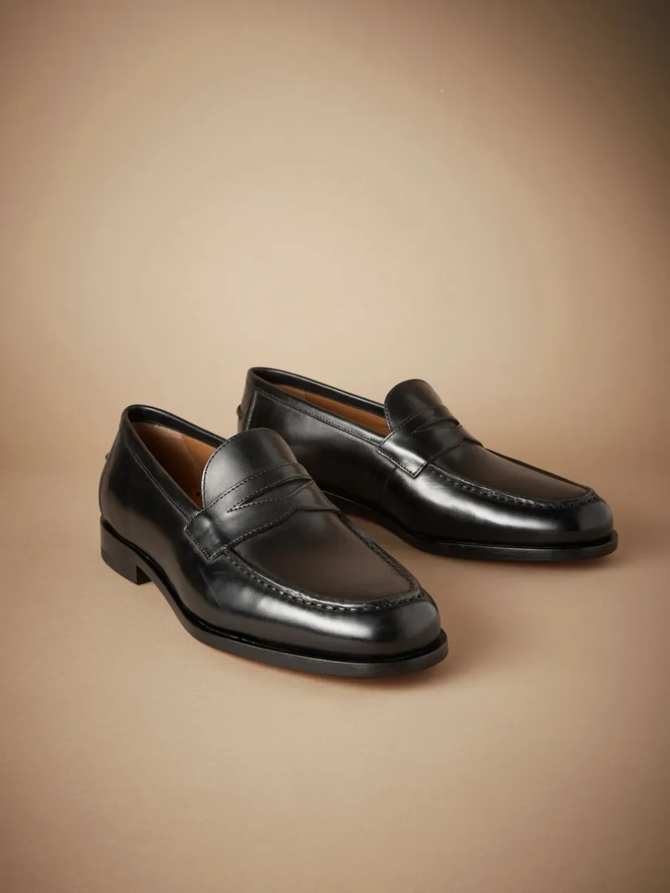 Schoenen|Formele Schoenen*Next Zwart - Signature - Italiaanse penny-loafers van leer