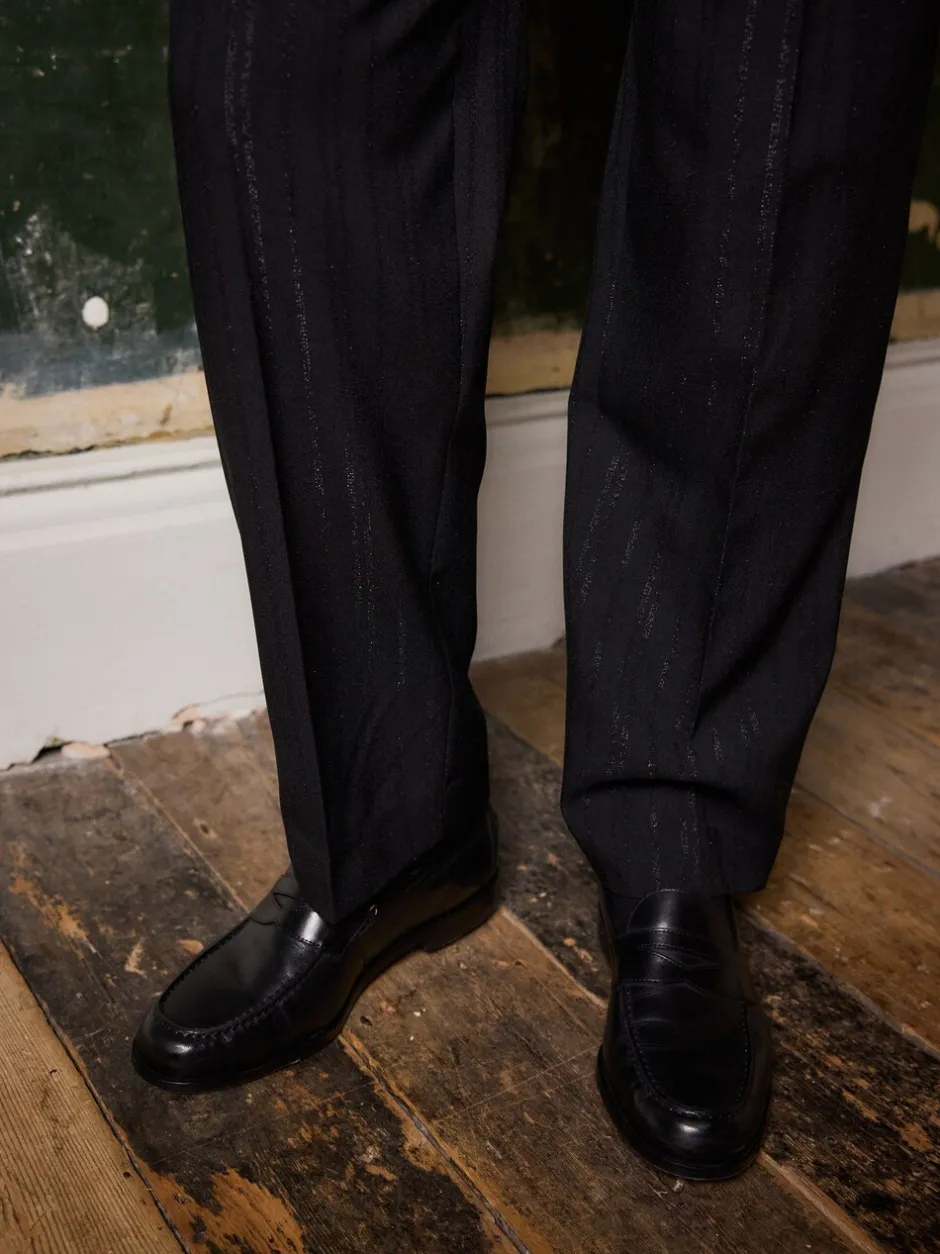 Schoenen|Formele Schoenen*Next Zwart - Signature - Italiaanse penny-loafers van leer