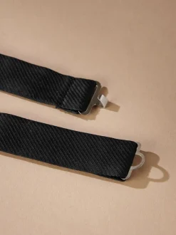 Stropdassen En Pochets*Next Zwart - Signature Made In Italy gestructureerde zijden vlinderdas