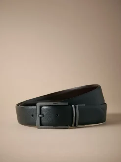 Riemen En Bretels|Next Zwart - Signature Reversible Belt