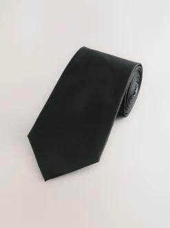 Stropdassen En Pochets|Next Zwart - Signature zijden das