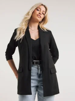 Kostuums En Werkkleding|Simply Be - - Blazer van pontestof Zwart
