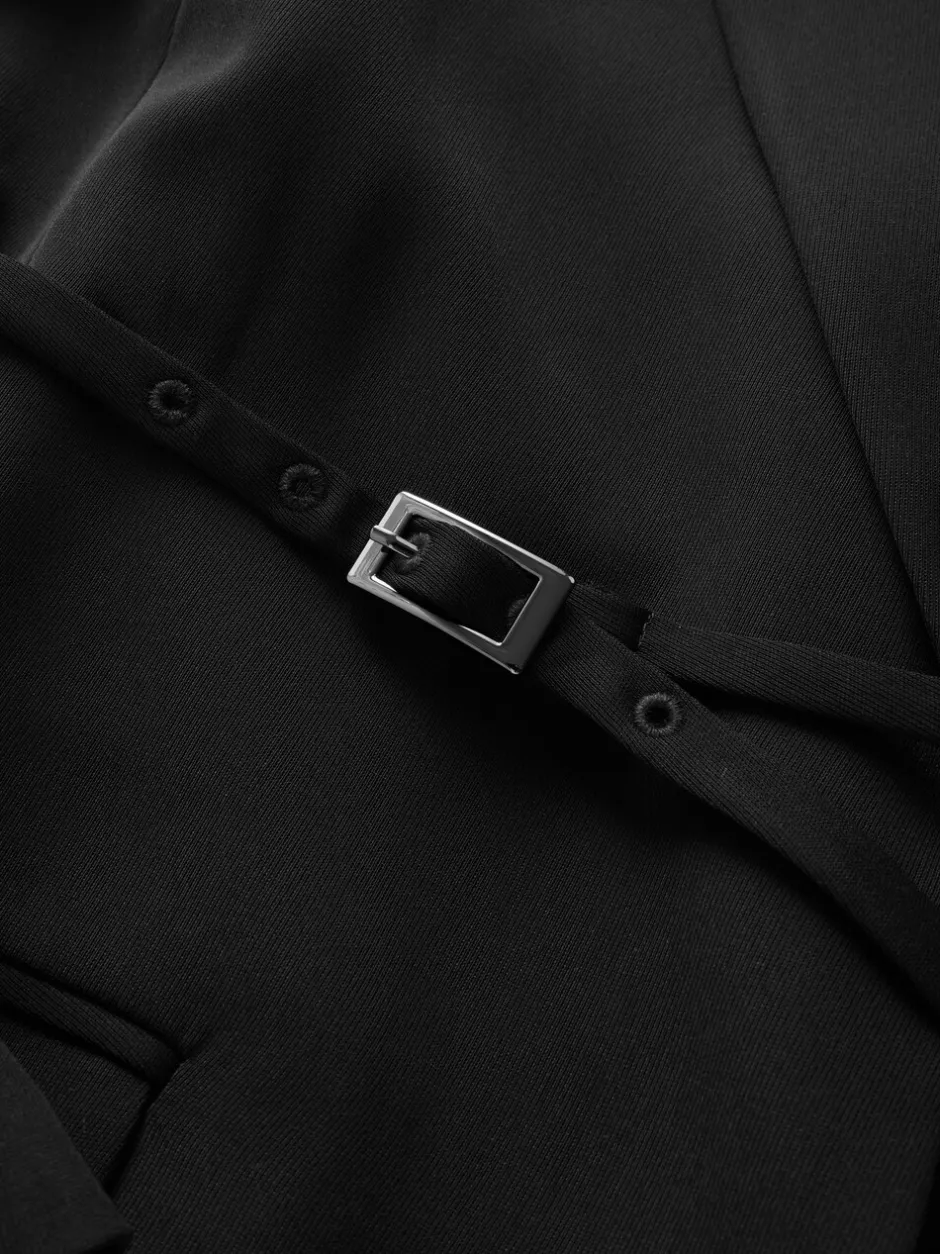 Kostuums En Werkkleding*Next Zwart - Single Breasted Skinny Belt Blazer
