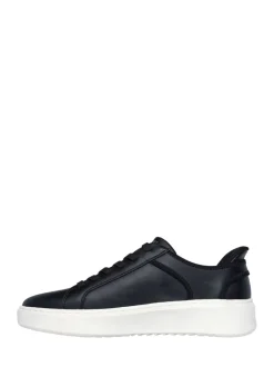 Sneakers*Skechers - Court Break instapsneakers met dubbele ventilatie Zwart