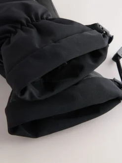 Mutsen, Sjaals En Handschoenen*Next Zwart - Ski Gloves With Leather