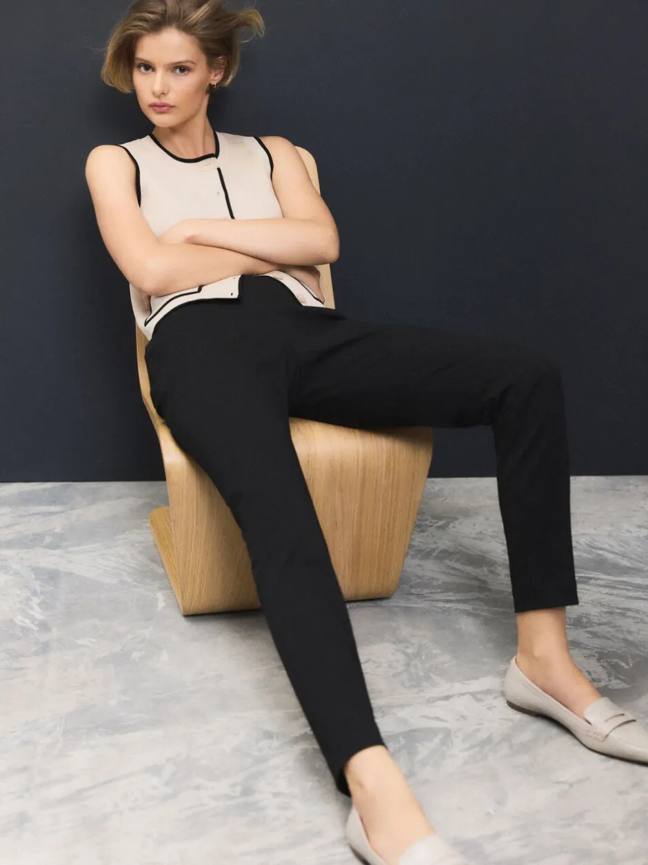 Kostuums En Werkkleding|Broeken*Next Zwart - Skinny getailleerde broek