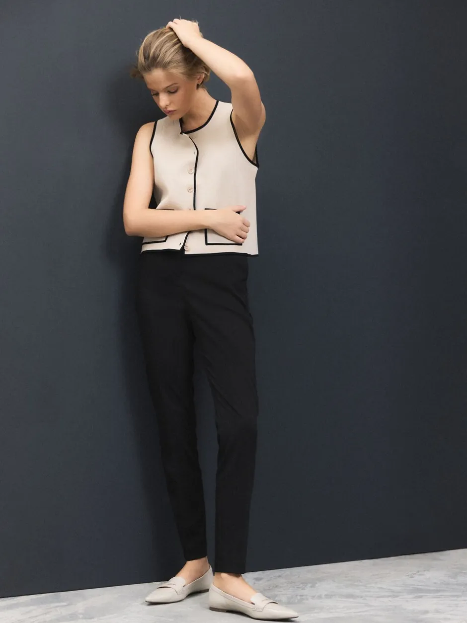 Kostuums En Werkkleding|Broeken*Next Zwart - Skinny getailleerde broek