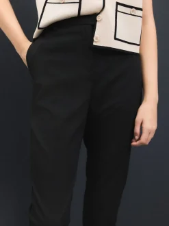 Kostuums En Werkkleding|Broeken*Next Zwart - Skinny getailleerde broek