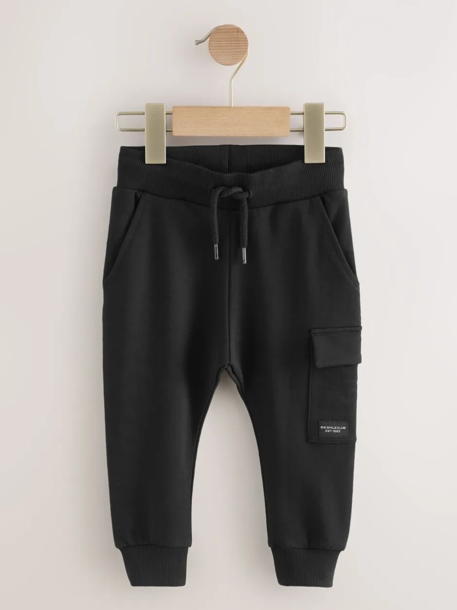 Jeans En Joggingbroeken|Joggingbroeken*Next Zwart - Skinny utility-joggingbroek (3mnd -7jr)