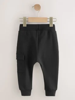 Jeans En Joggingbroeken|Joggingbroeken*Next Zwart - Skinny utility-joggingbroek (3mnd -7jr)