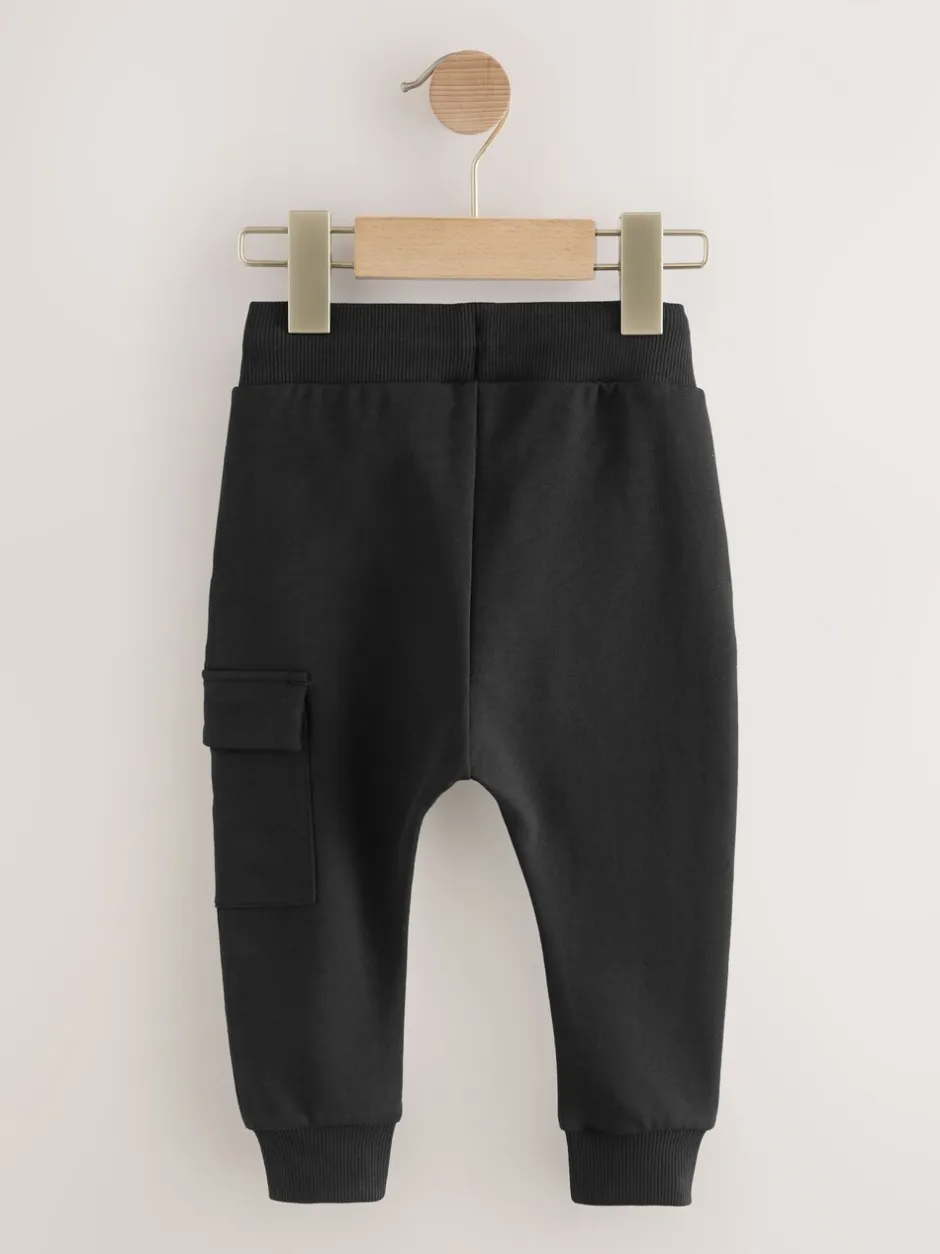 Jeans En Joggingbroeken|Joggingbroeken*Next Zwart - Skinny utility-joggingbroek (3mnd -7jr)