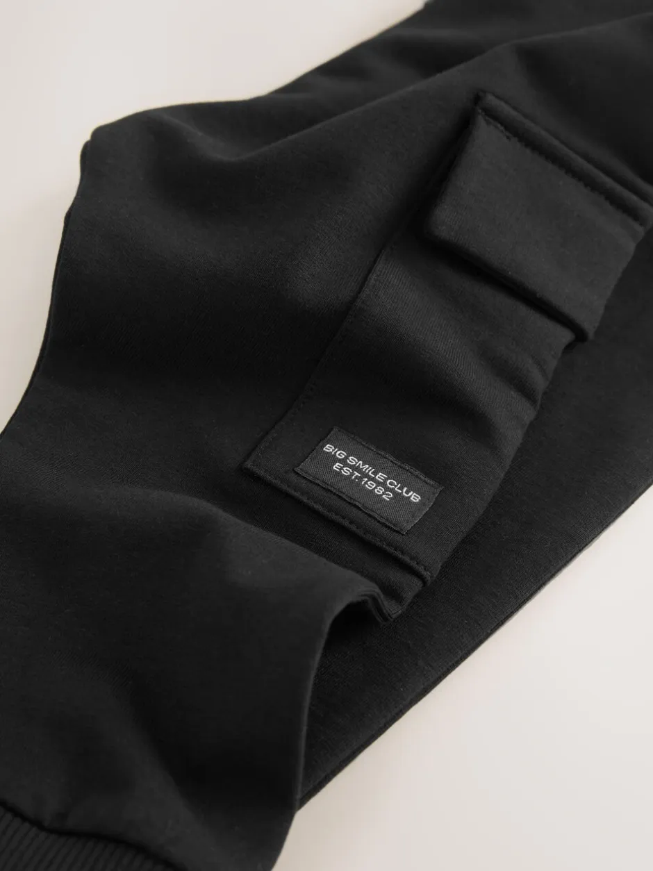 Jeans En Joggingbroeken|Joggingbroeken*Next Zwart - Skinny utility-joggingbroek (3mnd -7jr)
