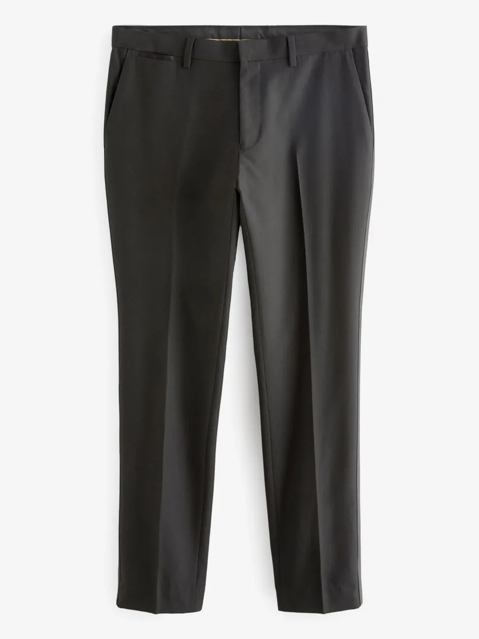 Smokings En Feestkleding*Next Zwart - Skinny-fit smoking: pantalon