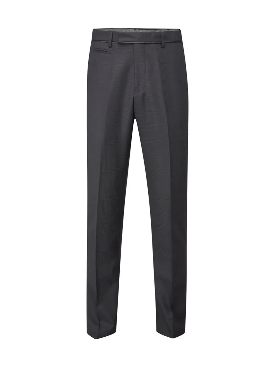 Smokings En Feestkleding*Skopes - getailleerd Newman-kostuum met ruit: pantalon Zwart