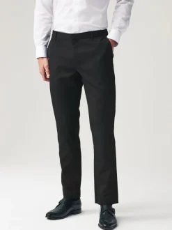 Formele Broek*Next - Slim Fit - 2 Modieuze broeken zonder bandplooi Zwart