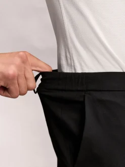 Formele Broek|Broeken En Chino's*Next - Slim Fit - Elasticated Waist Motionflex Stretch Smart Trousers Zwart