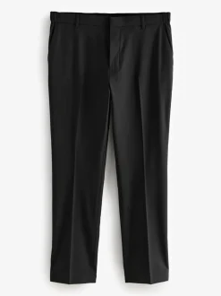 Formele Broek|Broeken En Chino's*Next - Slim Fit - Elasticated Waist Motionflex Stretch Smart Trousers Zwart
