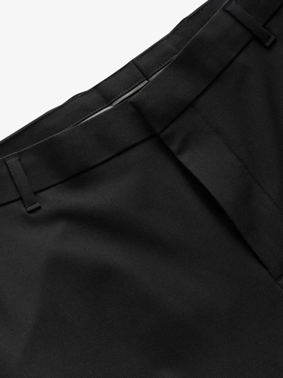 Formele Broek|Broeken En Chino's*Next - Slim Fit - Elasticated Waist Motionflex Stretch Smart Trousers Zwart