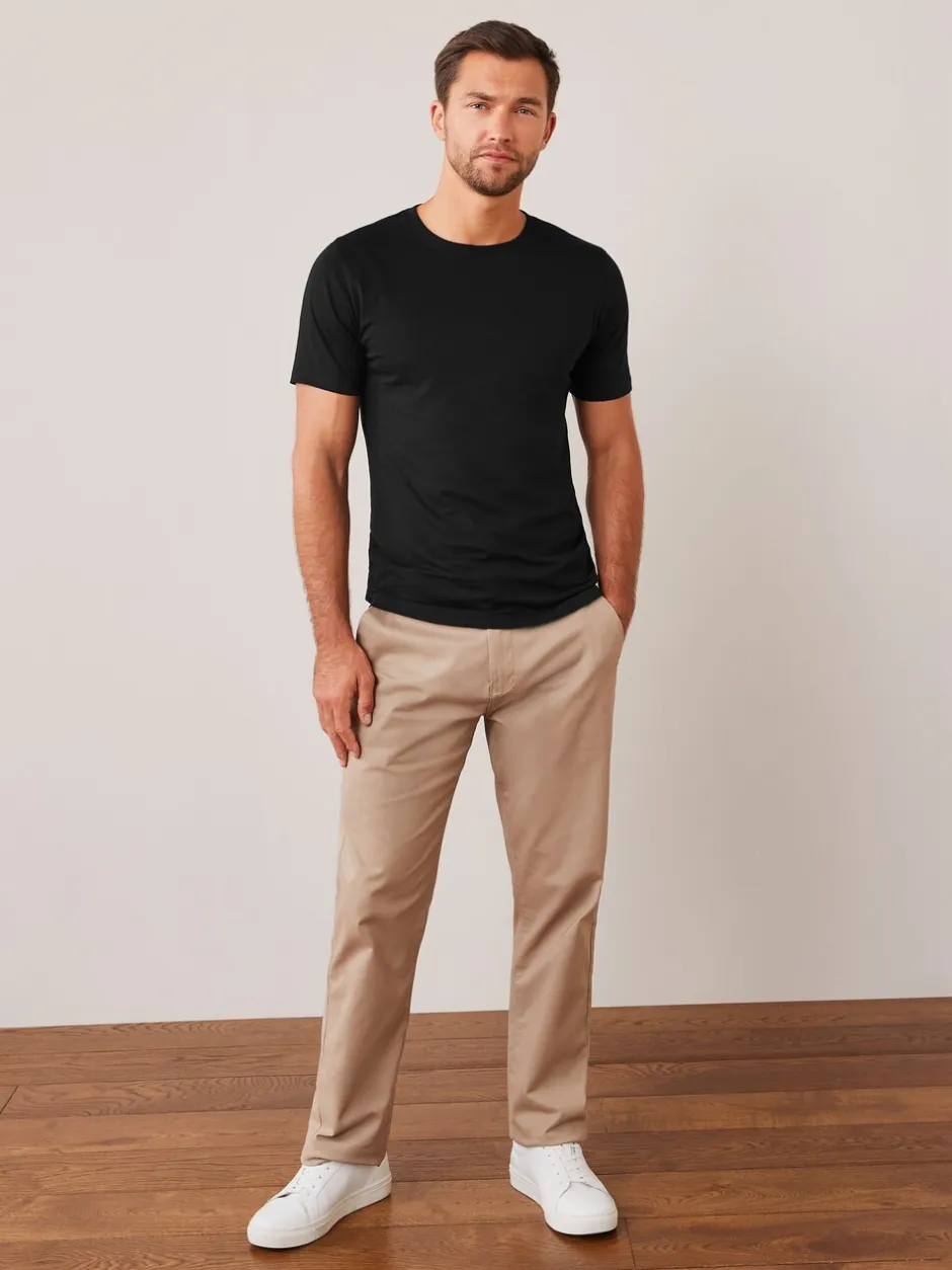 T-Shirts En Hemden*Next Zwart - Slim Fit - Essentieel katoenen T-shirt met ronde hals