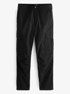 Broeken En Chino's*Next Zwart - Slim Fit - Katoenen cargostretchbroek