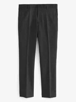 Formele Broek|Next Zwart - Slim Fit - Modieuze broek met textuur