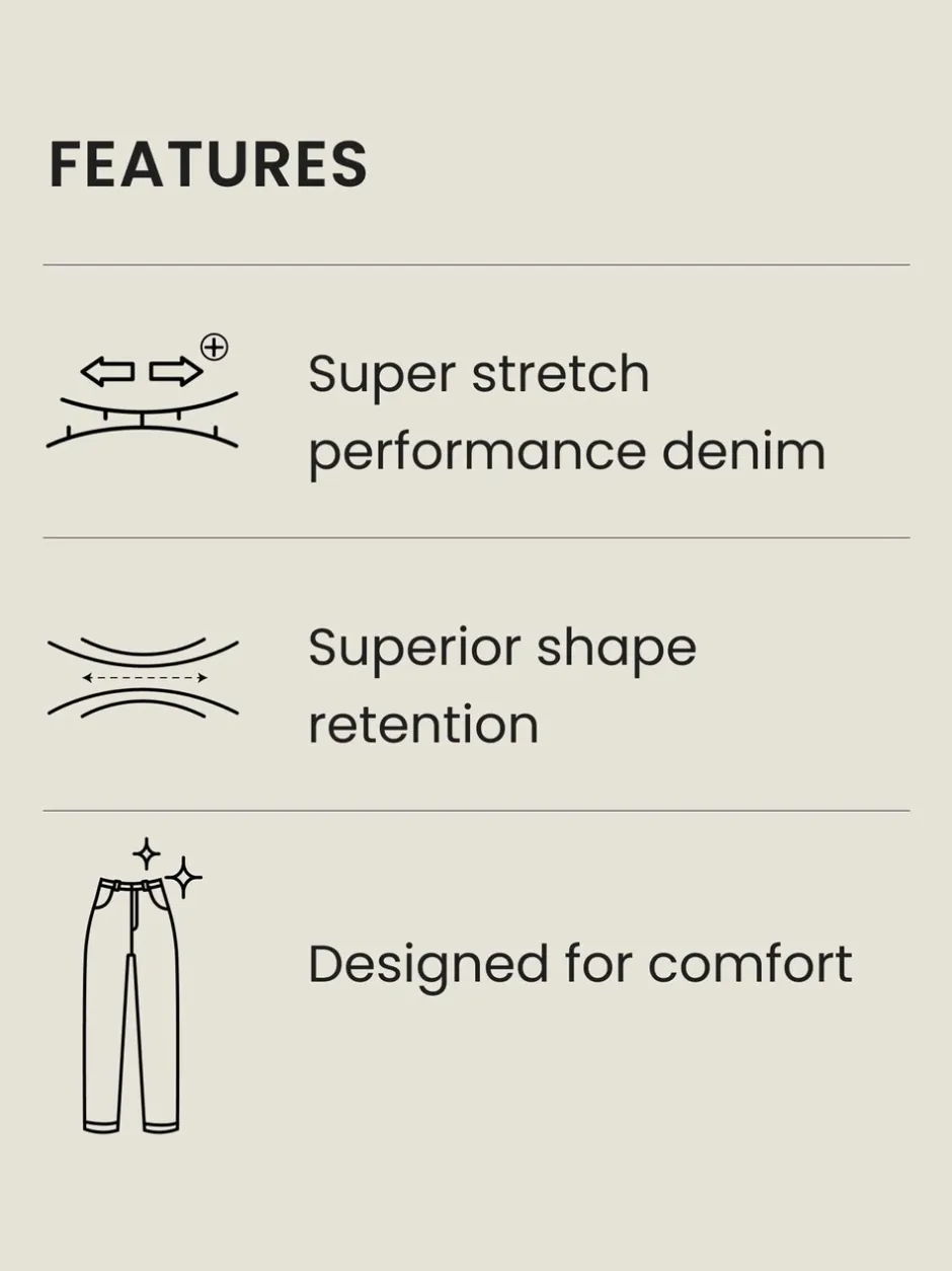 Jeans|Next Zwart - Slim Fit - Motionflex jeans