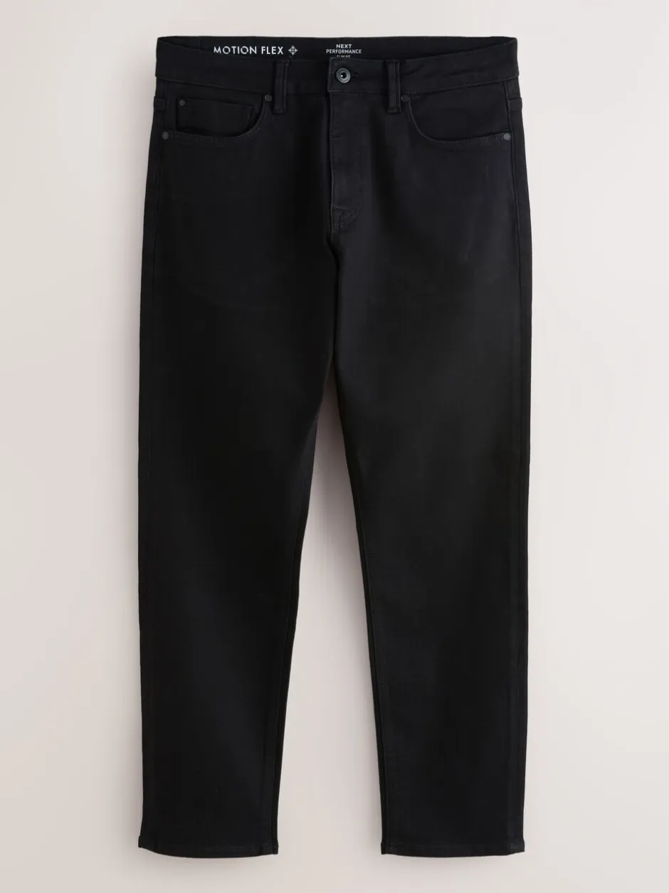Jeans|Next Zwart - Slim Fit - Motionflex jeans